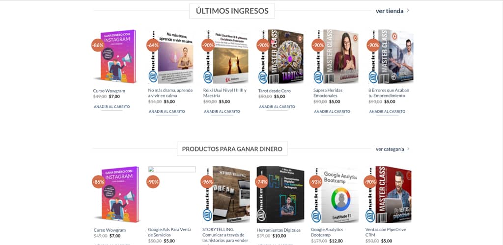 Venta ilegal cursos robados