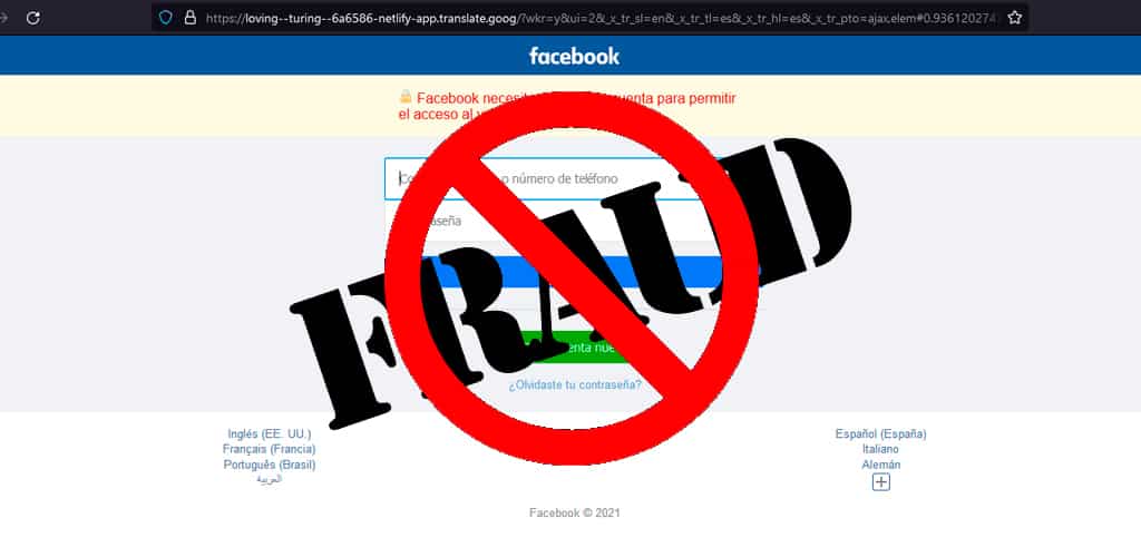 phishing facebook