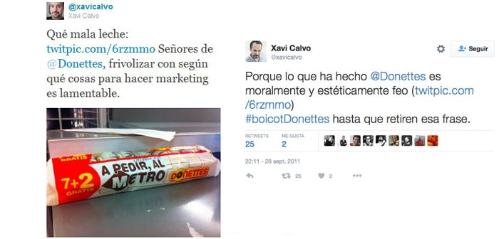tweet donettes xavi calvo