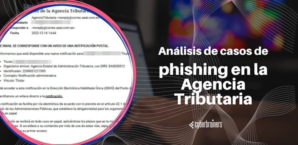 Análisis de casos de phishing en la Agencia Tributaria