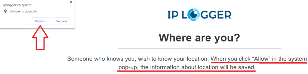 Consentimiento IP Logger