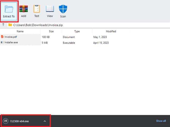 ejemplo funcion extraer fraude .zip