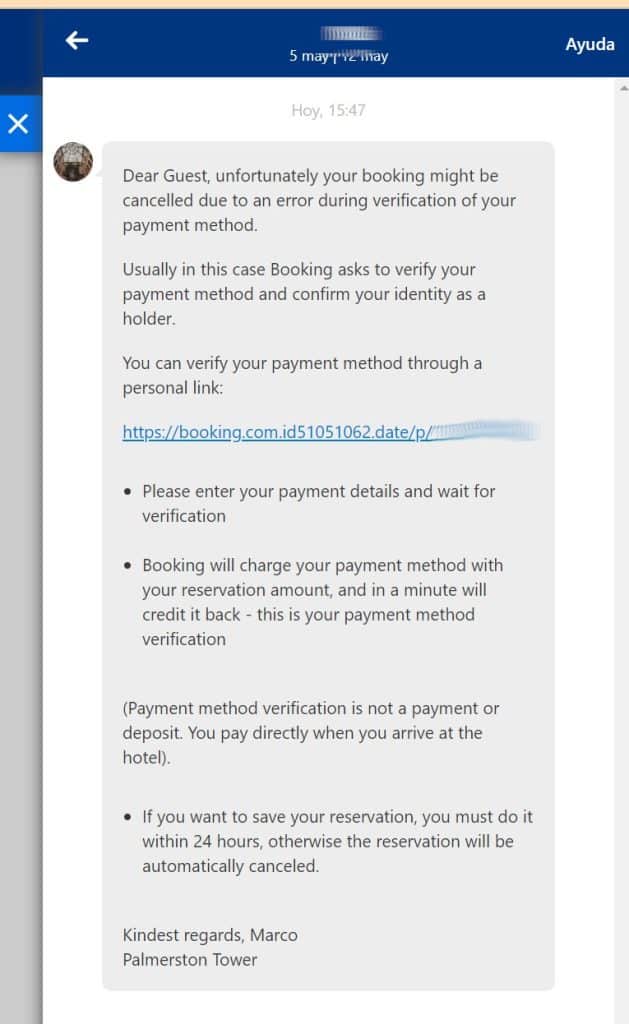 phishing hotel