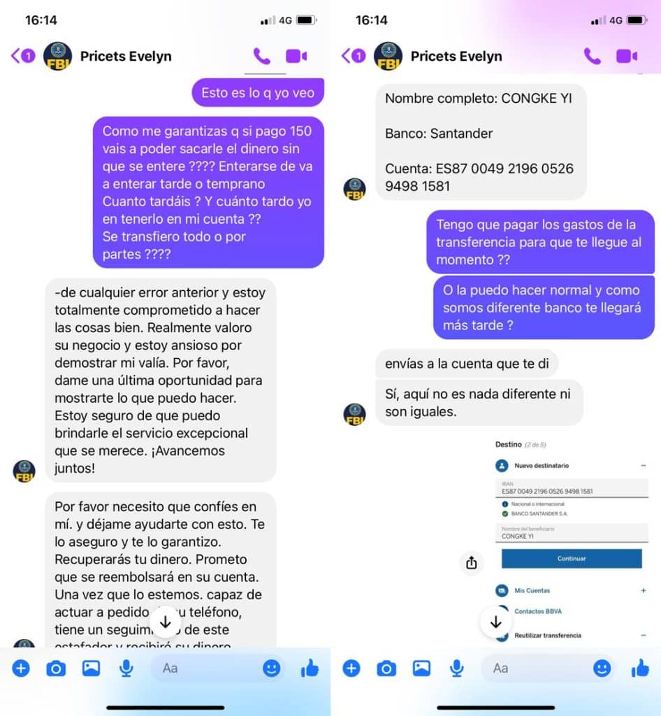 ejemplo fraude hackers timo
