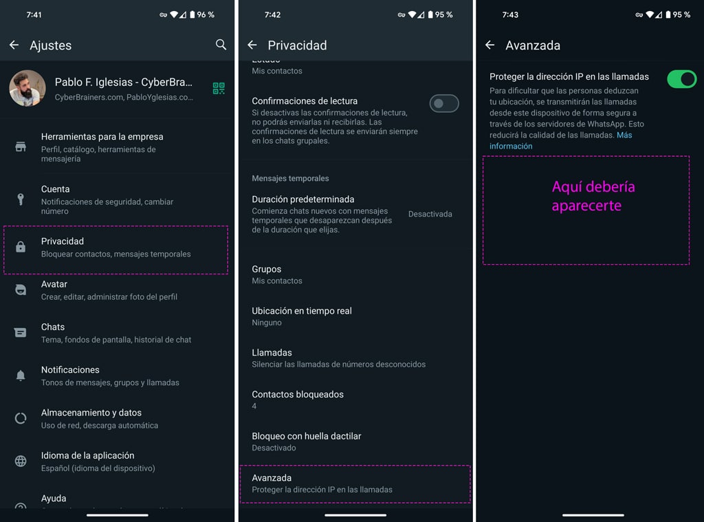 privacidad ubicacion whatsapp